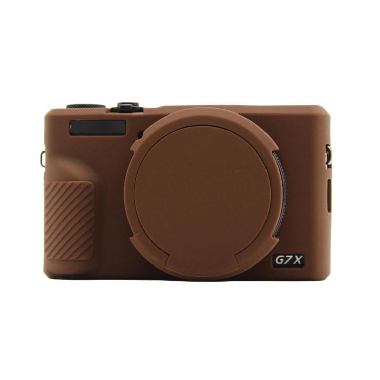 For Canon PowerShot G7 X Mark III Silicone Protective Case With Lens Cover
