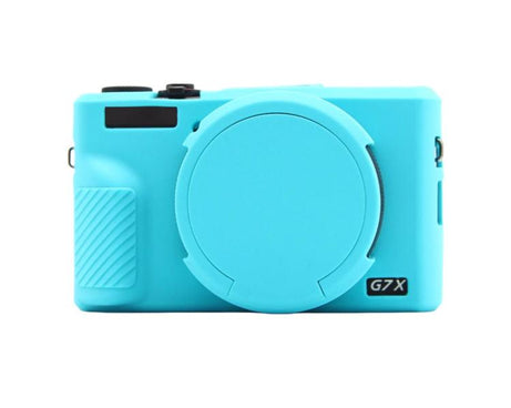 For Canon PowerShot G7 X Mark III Silicone Protective Case With Lens Cover