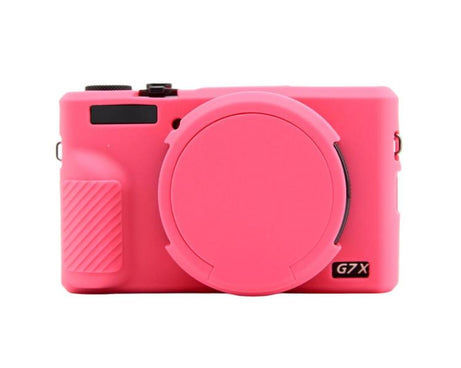 For Canon PowerShot G7 X Mark III Silicone Protective Case With Lens Cover