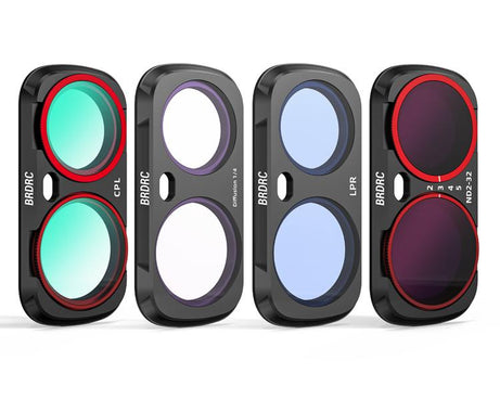 For Insta360 Luna Ultra BRDRC Filter Accessories, UV, CPL, ND16, Black Soft, Anti-Light Pollution, 3pcs /Set CPL + ND16 + Black Soft, 3pcs /Set CPL + Black Soft + Adjustable VND, 4pcs /Set CPL + Black Soft + Anti-Light Pollution + Adjustable VND