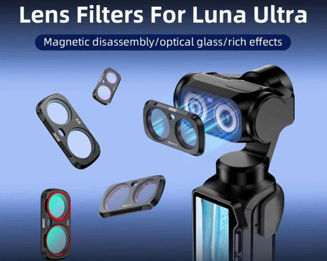 For Insta360 Luna Ultra BRDRC Filter Accessories, UV, CPL, ND16, Black Soft, Anti-Light Pollution, 3pcs /Set CPL + ND16 + Black Soft, 3pcs /Set CPL + Black Soft + Adjustable VND, 4pcs /Set CPL + Black Soft + Anti-Light Pollution + Adjustable VND