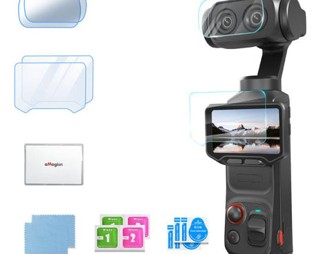 For Insta360 Luna Ultra aMagisn 9H Tempered Glass Screen Protector Screen & Lens Protective Film, 1+1 Pack, 2+2 Pack