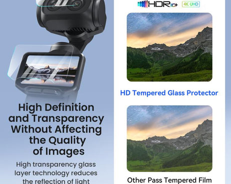 For Insta360 Luna Ultra aMagisn 9H Tempered Glass Screen Protector Screen & Lens Protective Film, 1+1 Pack, 2+2 Pack