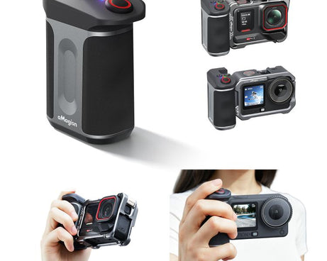 aMagisn Bluetooth Xplorer Grip Kit, For Insta360 Ace Pro 2 / Ace Pro / X5, For Insta360 GO Ultra