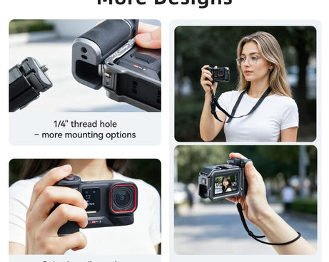 aMagisn Bluetooth Xplorer Grip Kit, For Insta360 Ace Pro 2 / Ace Pro / X5, For Insta360 GO Ultra