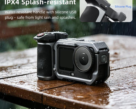aMagisn Bluetooth Xplorer Grip Kit, For Insta360 Ace Pro 2 / Ace Pro / X5, For Insta360 GO Ultra