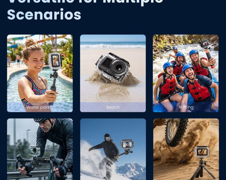 For DJI Action 6 aMagisn 60m Waterproof Case Deep Diving Housing with Dual Lock