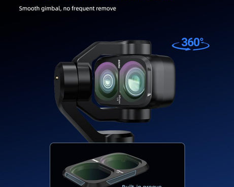 For DJI Osmo Pocket 4P BRDRC Filter Lens Protection Accessory, UV, CPL, ND16, Soft Black, Anti-Light Pollution, CPL + ND16 + Soft Black, CPL + Soft Black + Adjustable VND, CPL + Soft Black + Anti-Light Pollution + Adjustable VND