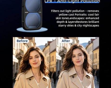For DJI Osmo Pocket 4P BRDRC Filter Lens Protection Accessory, UV, CPL, ND16, Soft Black, Anti-Light Pollution, CPL + ND16 + Soft Black, CPL + Soft Black + Adjustable VND, CPL + Soft Black + Anti-Light Pollution + Adjustable VND