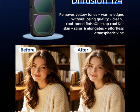 For DJI Osmo Pocket 4P BRDRC Filter Lens Protection Accessory, UV, CPL, ND16, Soft Black, Anti-Light Pollution, CPL + ND16 + Soft Black, CPL + Soft Black + Adjustable VND, CPL + Soft Black + Anti-Light Pollution + Adjustable VND