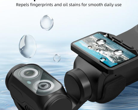 For Insta360 Luna Ultra BRDRC Jet Lens Protector AR Tempered Glass Screen Protector, Screen Protector+Tool, Lens+Screen Protector+Tool