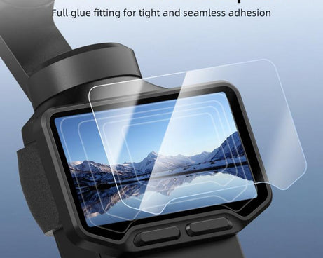 For Insta360 Luna Ultra BRDRC Jet Lens Protector AR Tempered Glass Screen Protector, Screen Protector+Tool, Lens+Screen Protector+Tool