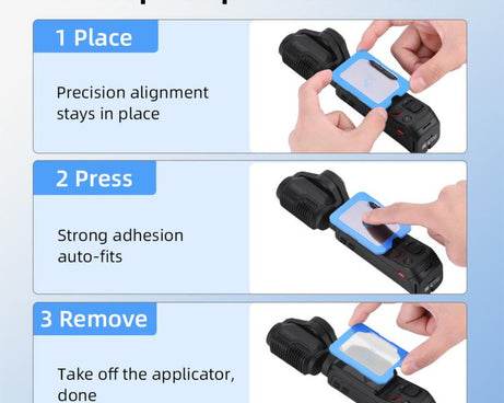 For Insta360 Luna Ultra BRDRC Jet Lens Protector AR Tempered Glass Screen Protector, Screen Protector+Tool, Lens+Screen Protector+Tool