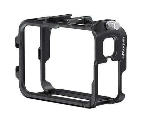 AMagisn Metal Frame Case For Insta360 Ace Pro 2 / Ace Pro / Ace Aluminum Utility Cage With Cold Shoe