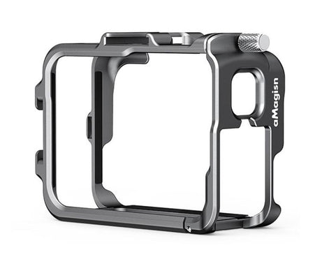 AMagisn Metal Frame Case For Insta360 Ace Pro 2 / Ace Pro / Ace Aluminum Utility Cage With Cold Shoe