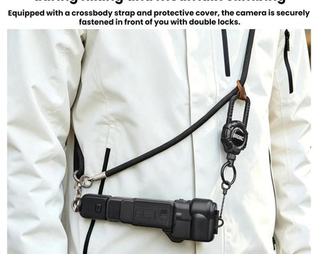 For DJI Osmo Packet 4 / 3 BRDRC Magnetic Telescopic Backpack Hook Anti-Loss Rope, Magnetic