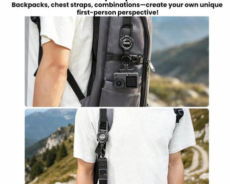 For DJI Osmo Packet 4 / 3 BRDRC Magnetic Telescopic Backpack Hook Anti-Loss Rope, Magnetic