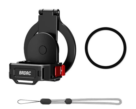 For DJI Osmo Pocket 4 / 4 Pro / 3 BRDRC Teleprompter Magnetic Holder Cold Shoe Extender Phone Clip