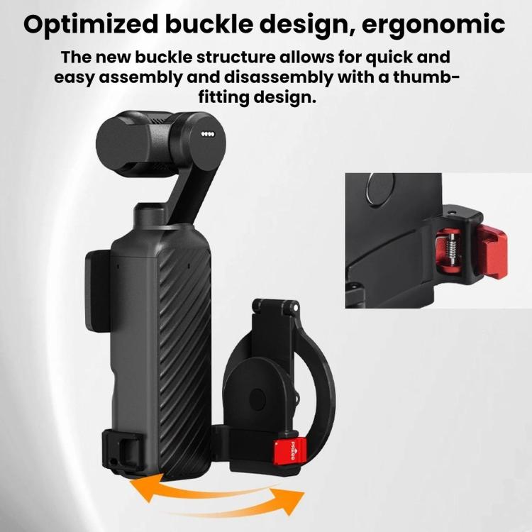 For DJI Osmo Pocket 4 / 4 Pro / 3 BRDRC Teleprompter Magnetic Holder Cold Shoe Extender Phone Clip