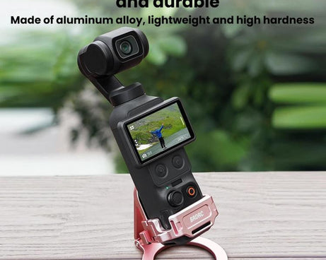 For DJI Osmo Pocket 4 / 4 Pro / 3 BRDRC Teleprompter Magnetic Holder Cold Shoe Extender Phone Clip
