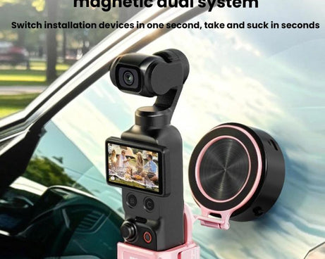For DJI Osmo Pocket 4 / 4 Pro / 3 BRDRC Teleprompter Magnetic Holder Cold Shoe Extender Phone Clip