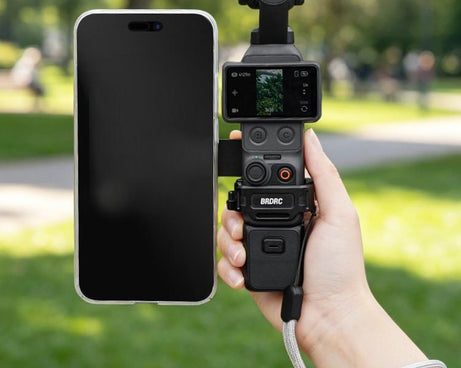 For DJI Osmo Pocket 4 / 4 Pro / 3 BRDRC Teleprompter Magnetic Holder Cold Shoe Extender Phone Clip