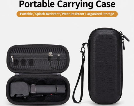 For Insta360 Luna Ultra Portable Carrying Case Hard EVA Travel Storage Bag with Carabiner