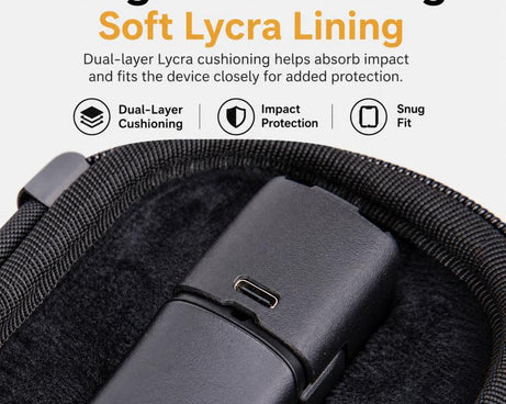 For Insta360 Luna Ultra Portable Carrying Case Hard EVA Travel Storage Bag with Carabiner