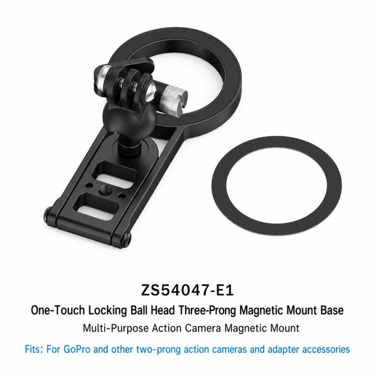 Magnetic Action Camera Mount Base, For GoPro & 2-Prong Cameras Ball Joint, For Insta360 GO 3/3S Quick Release, For GoPro 13 Quick Release, For DJI Action 5 Pro/4/3/2 Quick Release, For 1/4inch Screw Hole Camera, For 17mm Ball Joint Accessories         ...