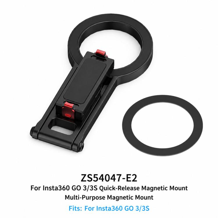 Magnetic Action Camera Mount Base, For GoPro & 2-Prong Cameras Ball Joint, For Insta360 GO 3/3S Quick Release, For GoPro 13 Quick Release, For DJI Action 5 Pro/4/3/2 Quick Release, For 1/4inch Screw Hole Camera, For 17mm Ball Joint Accessories         ...