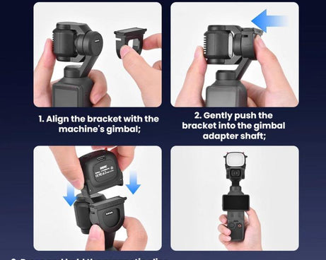 BRDRC Handheld Monster Fill Light, For DJI Osmo Pocket 4 / 4P, For DJI Osmo Pocket 3