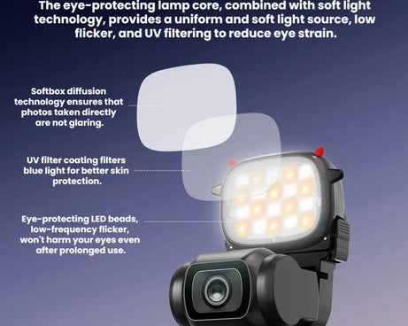BRDRC Handheld Monster Fill Light, For DJI Osmo Pocket 4 / 4P, For DJI Osmo Pocket 3