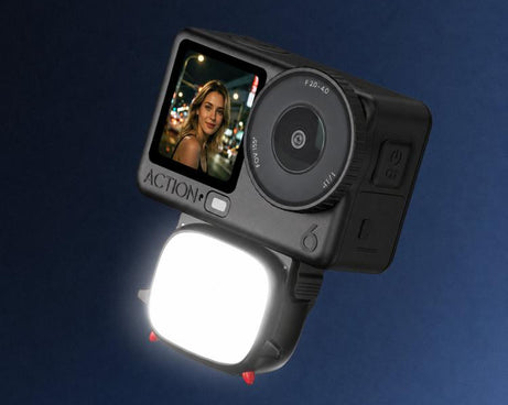 BRDRC Handheld Selfie Monster Fill Light Accessory, For DJI Osmo Action 3 / 4 / 5 Pro, For DJI Osmo Action 6 / Nano
