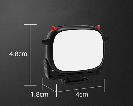 BRDRC Handheld Selfie Monster Fill Light Accessory, For DJI Osmo Action 3 / 4 / 5 Pro, For DJI Osmo Action 6 / Nano