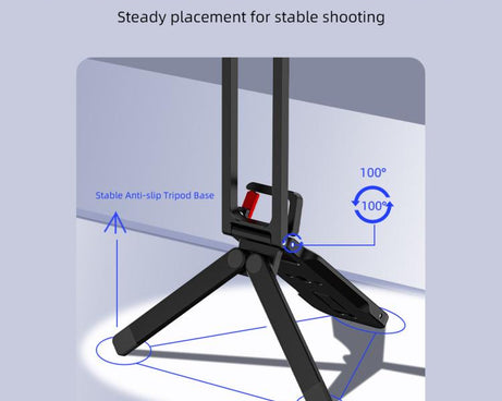 For Insta360 Ace / Ace Pro 2 / X5 Flymile Carabiner-Mounted Magnetic Quick-Release Tripod