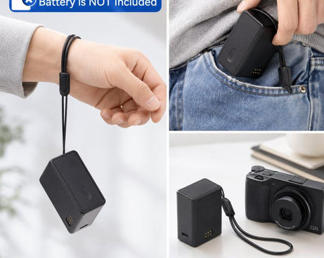 3-in-1 Battery Charger Case For Ricoh GR3 GR3X DB-110 & Olympus LI-92B