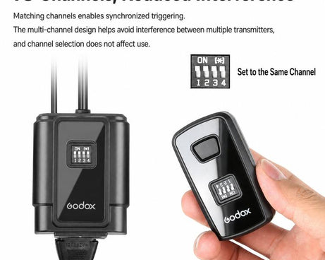 Godox DM16 Camera Flash Sync Universal Wireless Trigger For DSLR Cameras, Transmitter, Receiver, Transmitter+Receiver, Transmitter+2 Receiver, Transmitter+3 Receiver