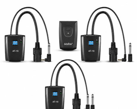 Godox AT-16 Wireless Trigger 16-Channel Flash Receiver Universal Camera Trigger, Transmitter, Receiver, Transmitter+Receiver, Transmitter+2 Receiver, Transmitter+3 Receiver