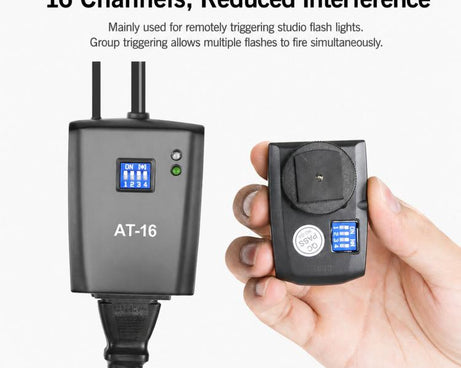 Godox AT-16 Wireless Trigger 16-Channel Flash Receiver Universal Camera Trigger, Transmitter, Receiver, Transmitter+Receiver, Transmitter+2 Receiver, Transmitter+3 Receiver