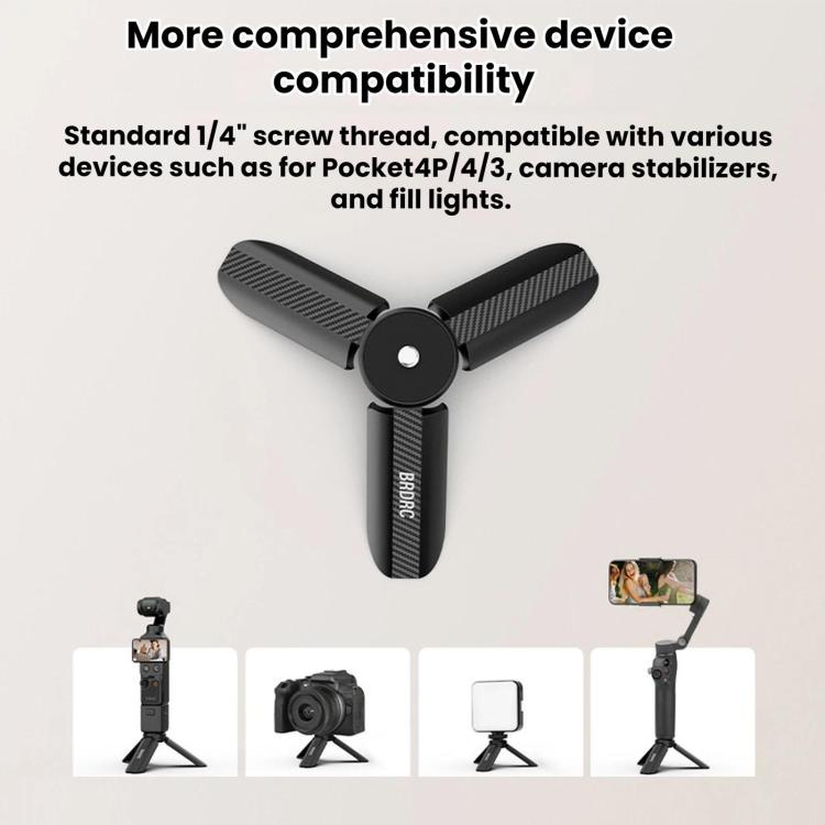 For DJI Osmo Pocket 4P / GoPro Luna Tripod Desktop Mounting Base