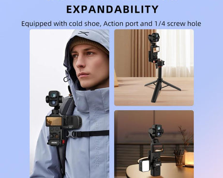 For DJI Osmo Pocket 4P / 4 / 3 BRDRC Multi-functional Magnetic Expansion Dock