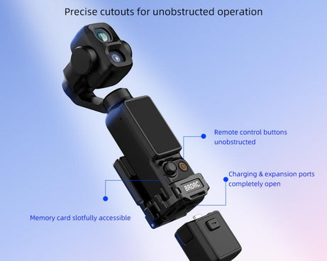 For DJI Osmo Pocket 4P / 4 / 3 BRDRC Multi-functional Magnetic Expansion Dock