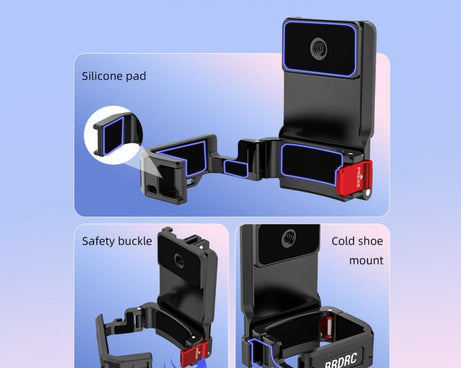 For DJI Osmo Pocket 4P / 4 / 3 BRDRC Multi-functional Magnetic Expansion Dock