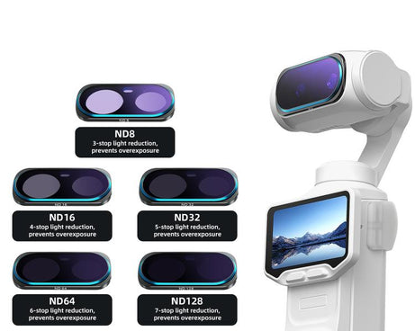 For Insta360 Luna Ultra aMagisn Magnetic Lens Filter, Adj CPL/UV/Black Mist/VND2-32/LPR, Adj CPL/UV/Black Mist/VND2-32, Adj CPL/VND2-32, ND8/16/32/64/128, Adjustable CPL Filter, 1/4 Black Diffusion, LPR, VND2-32, ND8, ND16, ND32, ND64, ND128, 6-Point Star