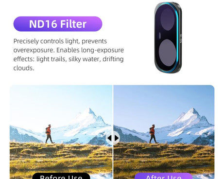 For Insta360 Luna Ultra aMagisn Magnetic Lens Filter, Adj CPL/UV/Black Mist/VND2-32/LPR, Adj CPL/UV/Black Mist/VND2-32, Adj CPL/VND2-32, ND8/16/32/64/128, Adjustable CPL Filter, 1/4 Black Diffusion, LPR, VND2-32, ND8, ND16, ND32, ND64, ND128, 6-Point Star