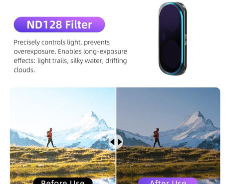 For Insta360 Luna Ultra aMagisn Magnetic Lens Filter, Adj CPL/UV/Black Mist/VND2-32/LPR, Adj CPL/UV/Black Mist/VND2-32, Adj CPL/VND2-32, ND8/16/32/64/128, Adjustable CPL Filter, 1/4 Black Diffusion, LPR, VND2-32, ND8, ND16, ND32, ND64, ND128, 6-Point Star