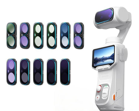 For Insta360 Luna Ultra aMagisn Magnetic Lens Filter, Adj CPL/UV/Black Mist/VND2-32/LPR, Adj CPL/UV/Black Mist/VND2-32, Adj CPL/VND2-32, ND8/16/32/64/128, Adjustable CPL Filter, 1/4 Black Diffusion, LPR, VND2-32, ND8, ND16, ND32, ND64, ND128, 6-Point Star