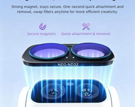 For Insta360 Luna Ultra aMagisn Magnetic Lens Filter, Adj CPL/UV/Black Mist/VND2-32/LPR, Adj CPL/UV/Black Mist/VND2-32, Adj CPL/VND2-32, ND8/16/32/64/128, Adjustable CPL Filter, 1/4 Black Diffusion, LPR, VND2-32, ND8, ND16, ND32, ND64, ND128, 6-Point Star