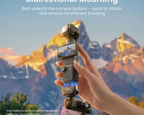 aMagisn Dual-Interface Quick Release Mount for DJI Pocket 4 / 3, Standard Mount, Charging Mount