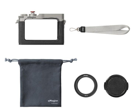 For DJI Osmo Action 6 aMagisn Vintage Street Vlog Camera Cage Metal Case, Standard Version, Flagship Version